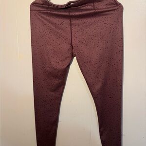 Oiselle Women's Maroon Leggings